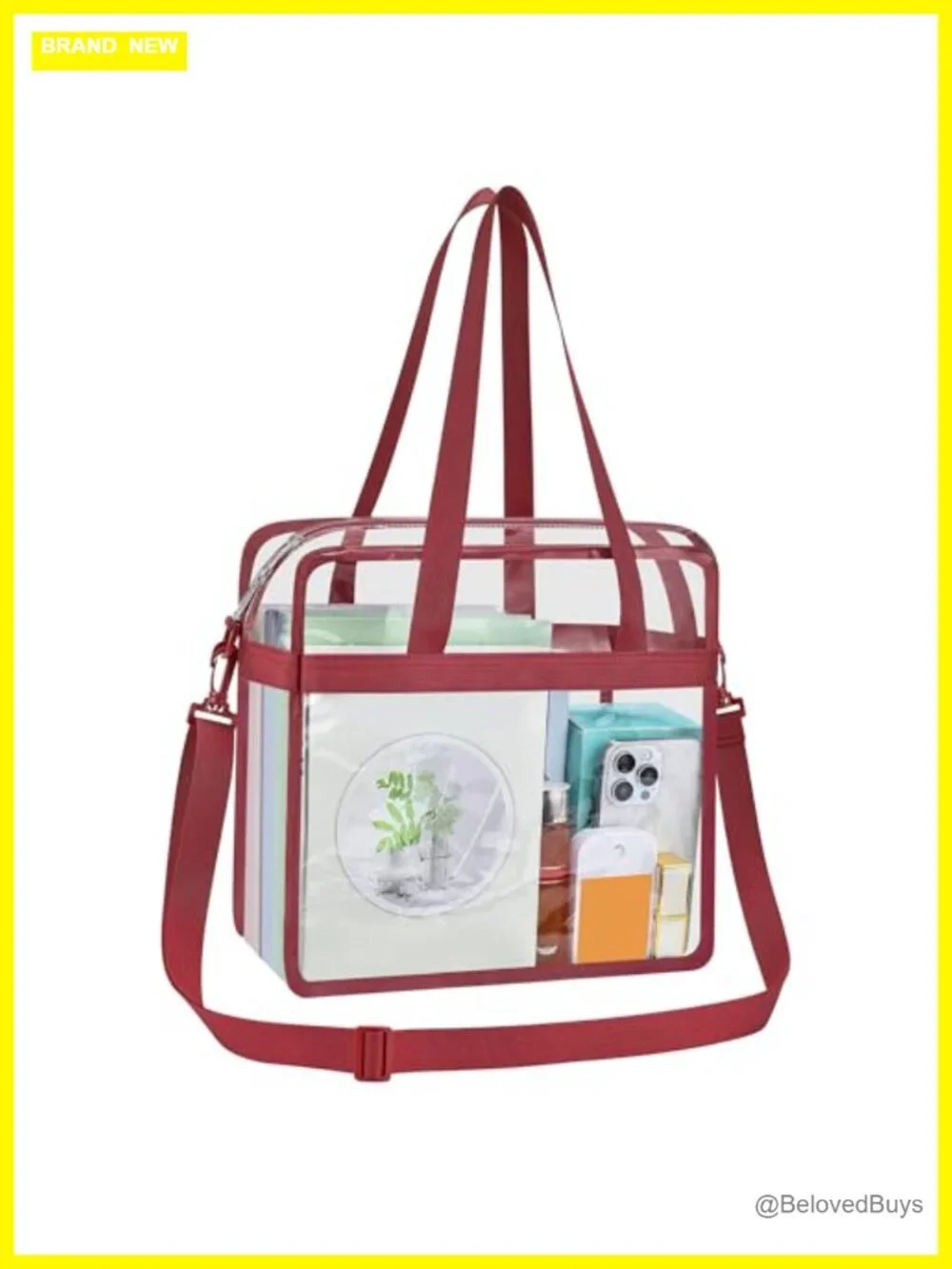 Clear Tote Bag for Stadium Events Concert Festival Sports